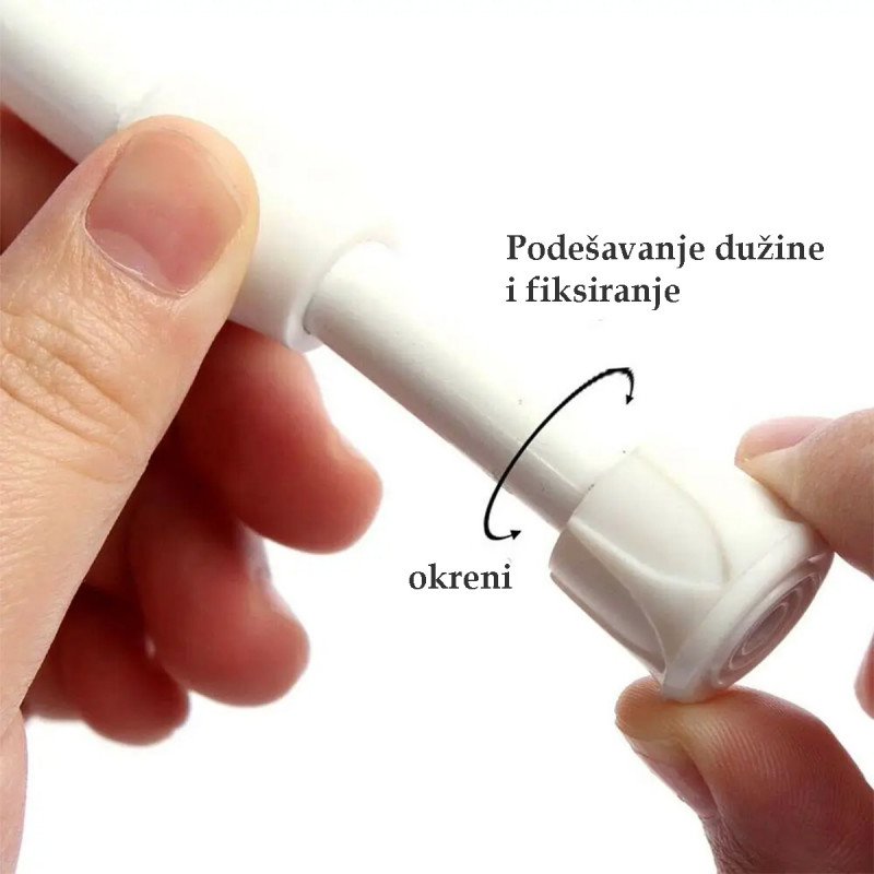 Garnišna za kupatilsku zavesu podesive dužine 103-195 cm