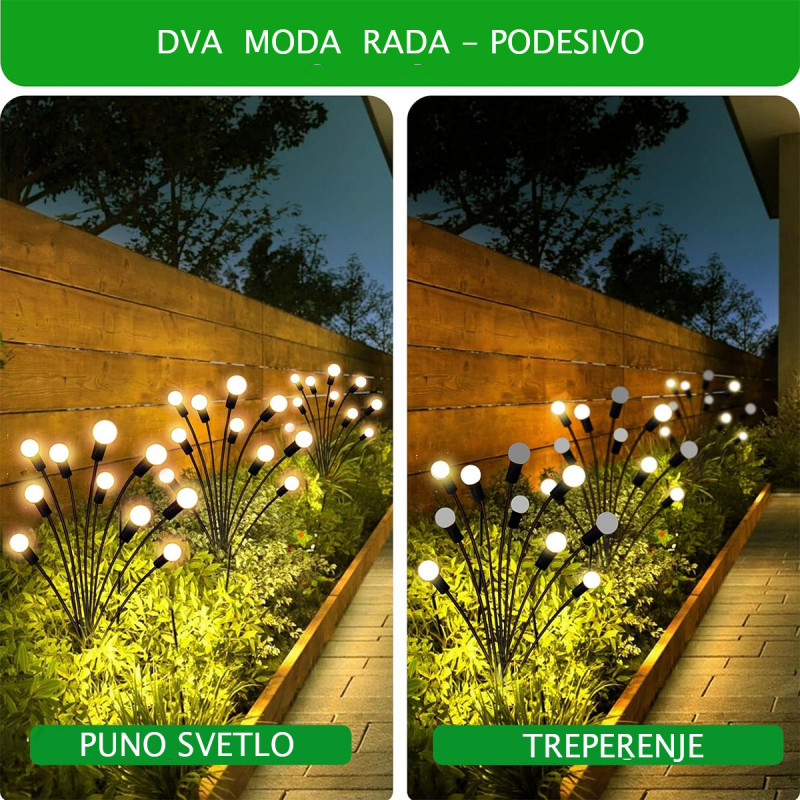Buket dvorišnih LED solarnih lampica