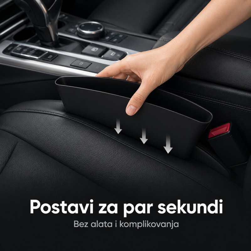 Set 2 auto organizera za telefon, ključeve i sitnice