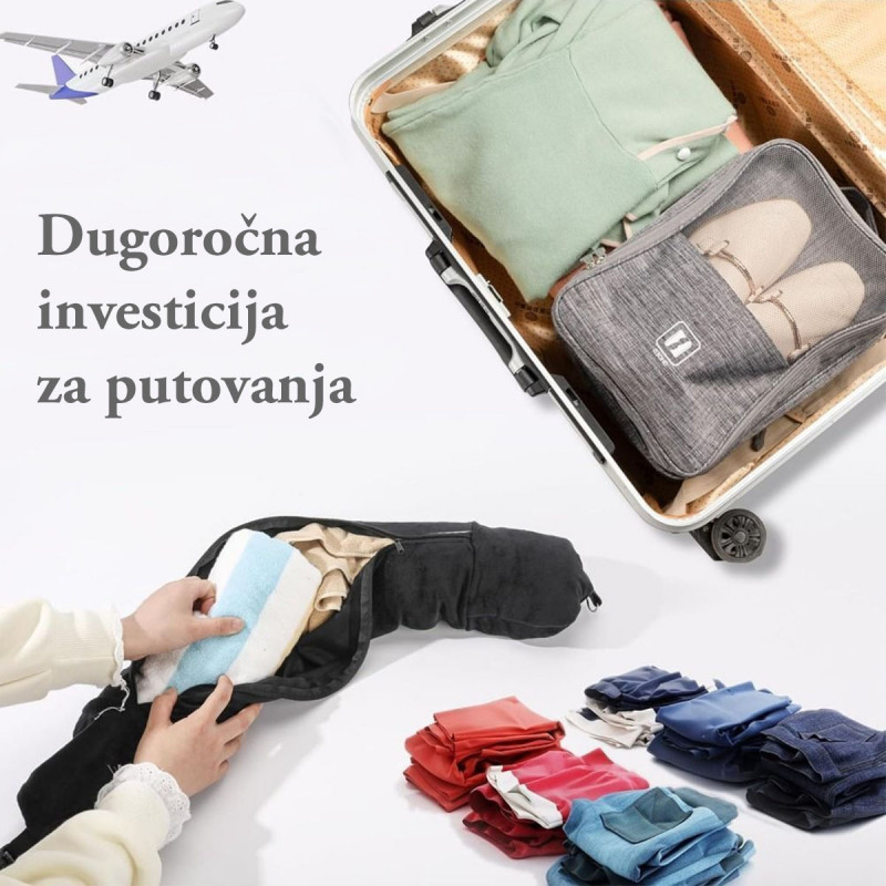 Pack and nap - jastuk za put sa skivenim otvorom za odeću