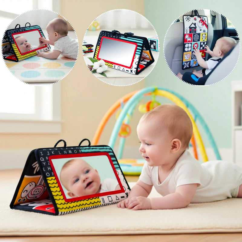 Tummy Time Baby Vision - 4u1 razvojna prostirka sa ogledalom za bebe