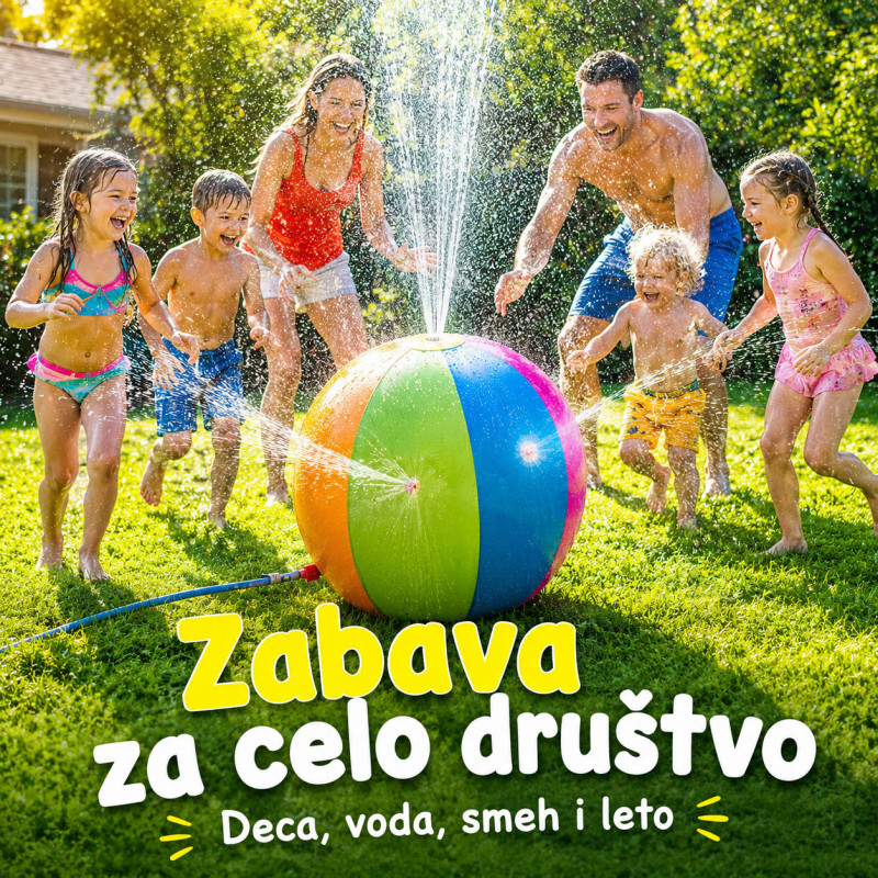Gejzir lopta 75 cm – letnja vodena zabava za decu