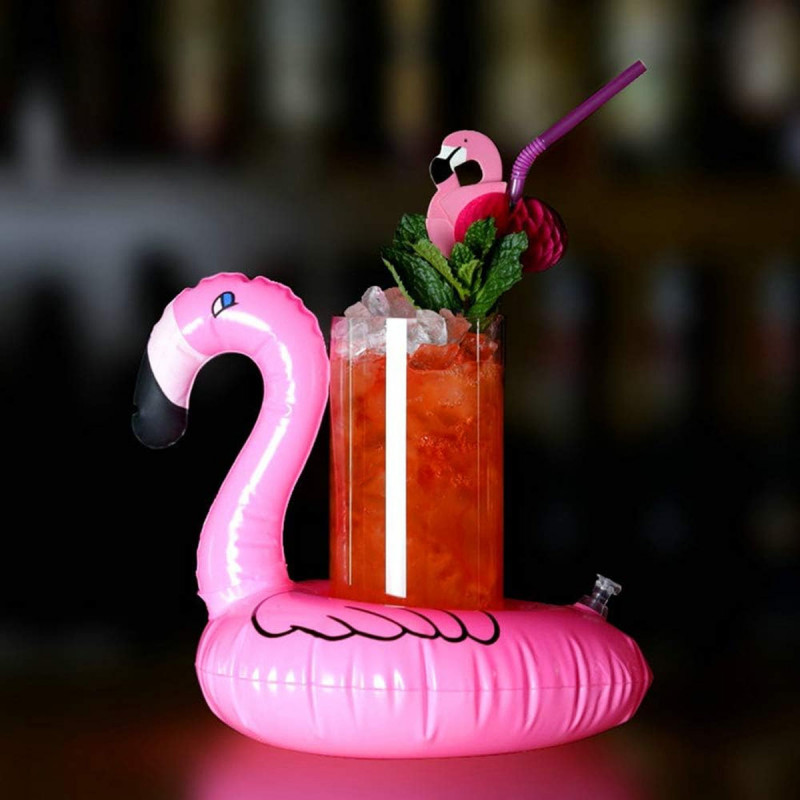 Flamingo držač pića u vodi - na naduvavanja