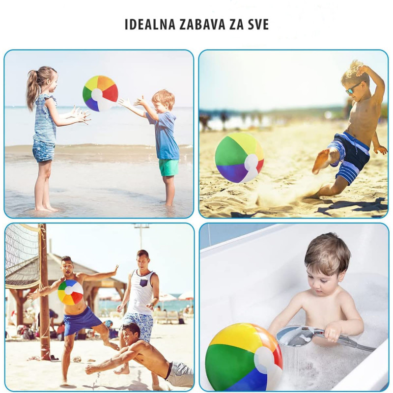 Šarena lopta za zabavu na plaži