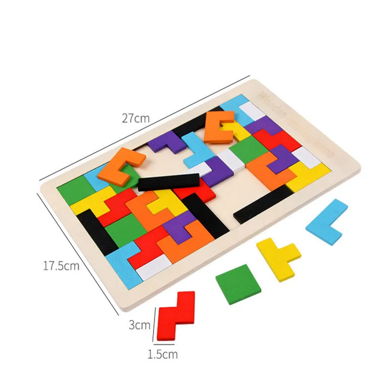 TETRIS PUZLE - zabavne drvene puzle za decu