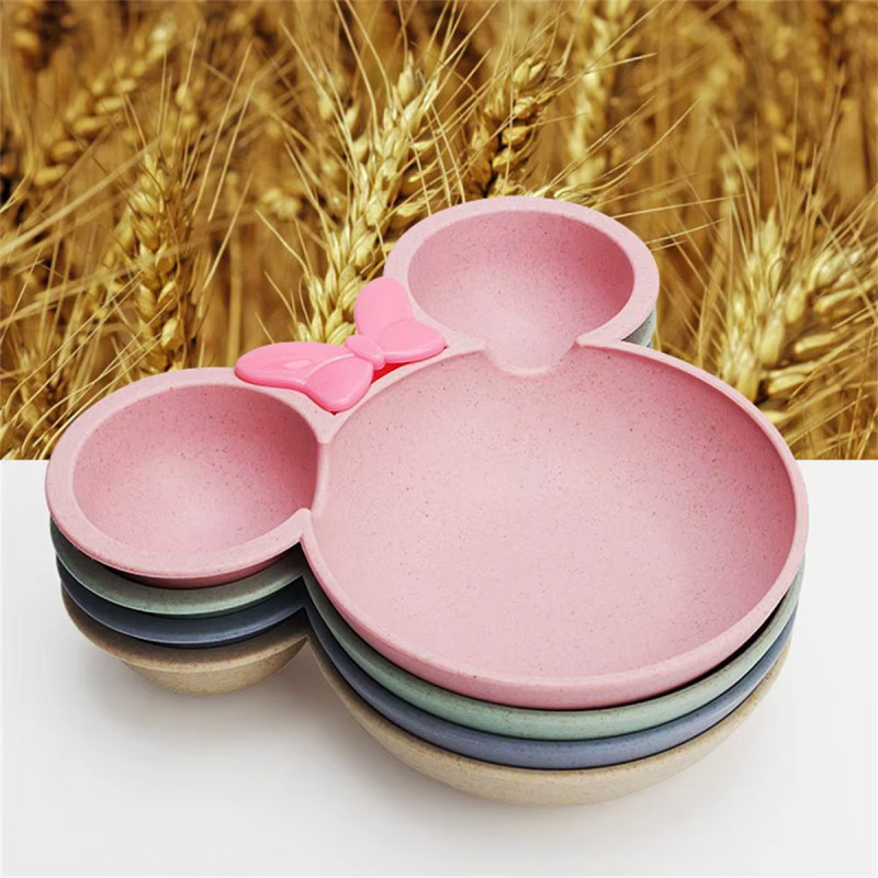Mini Maus pastelni set - tanjirić sa kašikom i viljuškom
