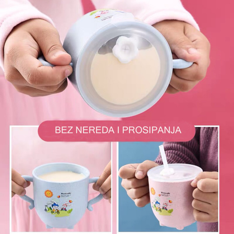 Non Spill  270ML- Dečija šolja sa ručkama i poklopcem