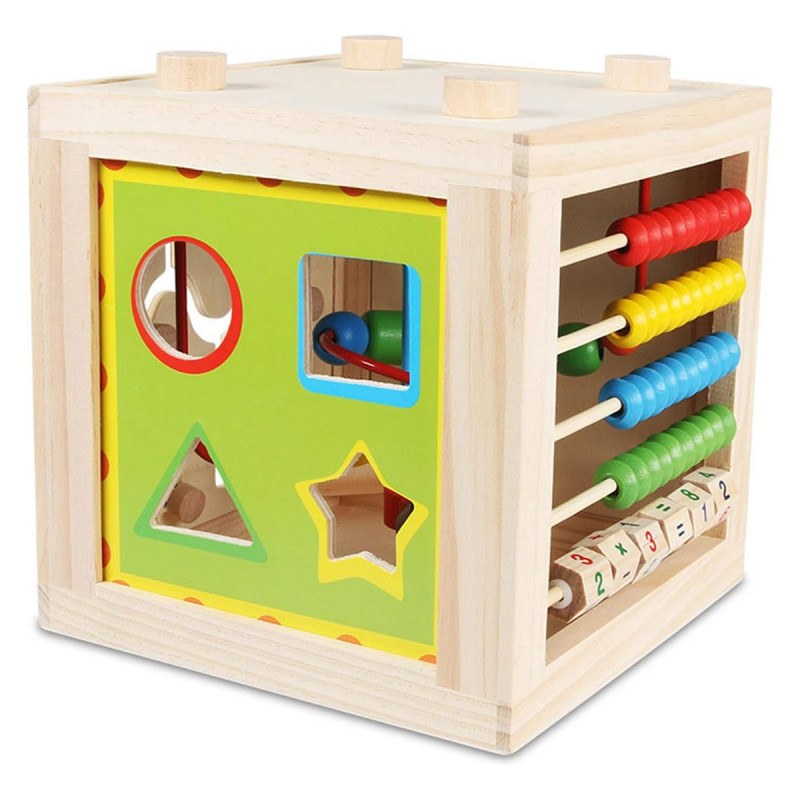 Drvena edukativna kocka za razvoj i stimulaciju Vaše bebe