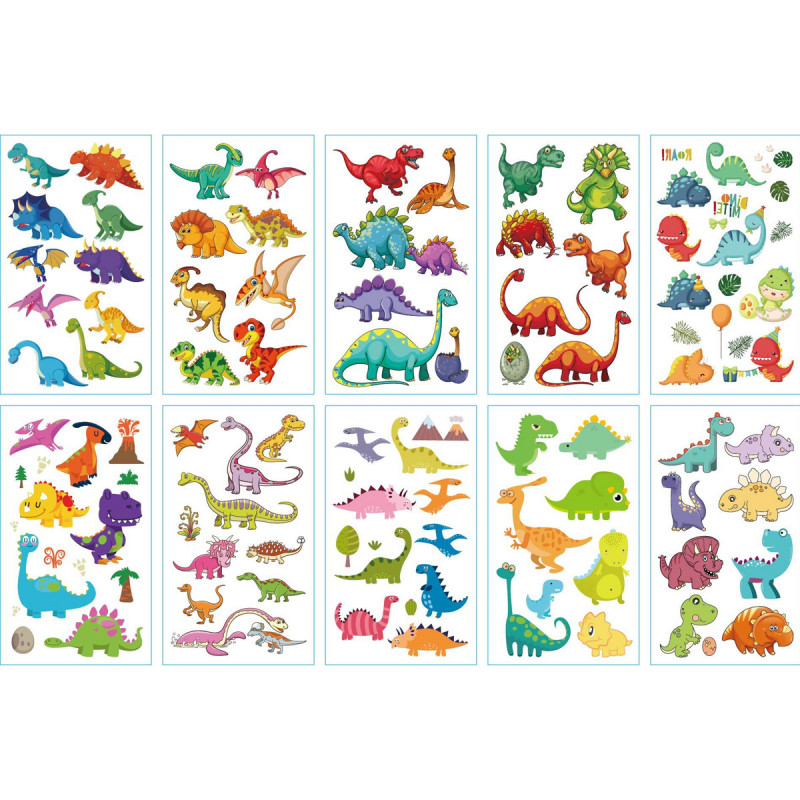 Dino World - Dečije stiker tetovaže