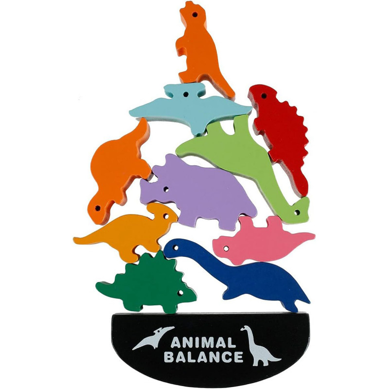 Animal Balance - Kreativna dečija balans slagalica sa drvenim blokovima