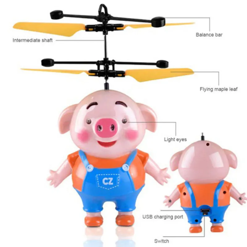 Pig Fly - Leteci helikopter na senzor