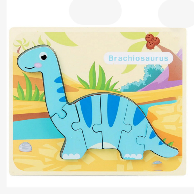 3D Dino kreativne drvene puzle razigranih motiva i boja