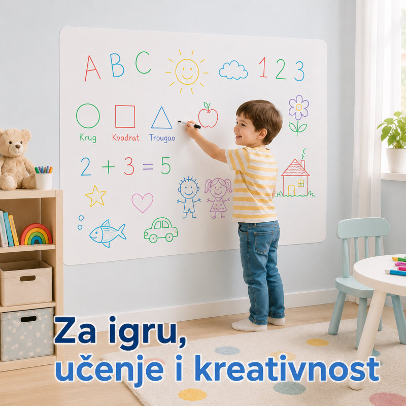 Magična zaštitna zidna folija za zid – dete crta, zid ostaje čist