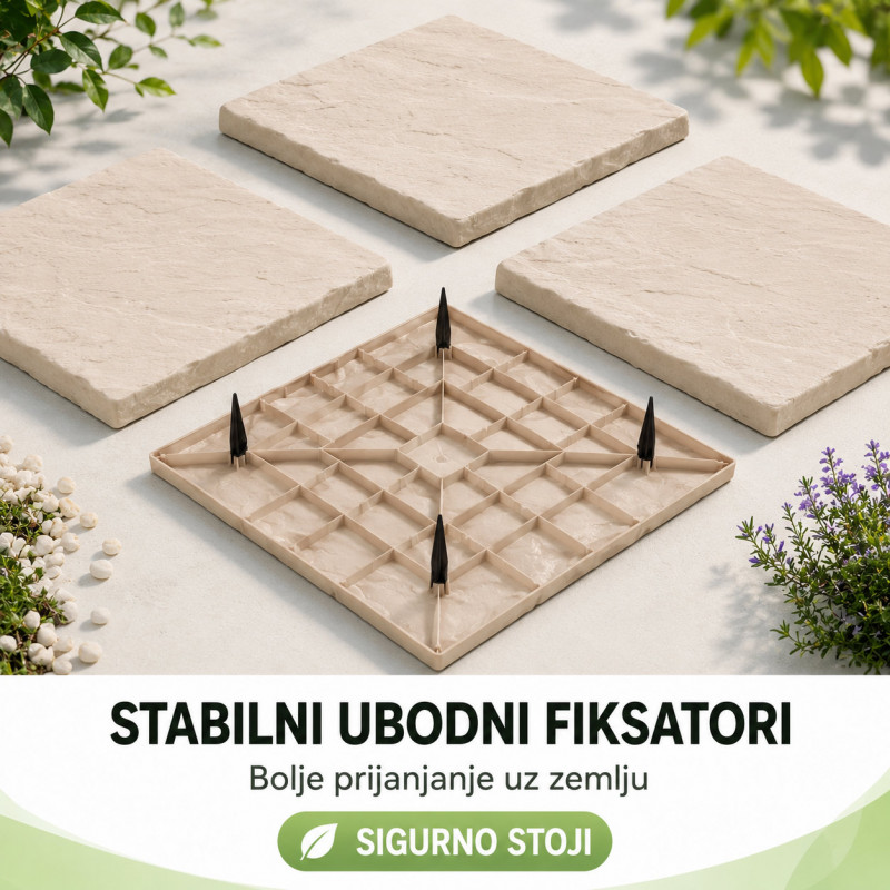 Ubodna ploča za dvorišnu stazu 40x40 cm – imitacija kamena