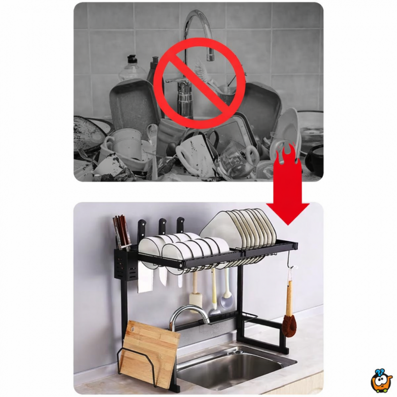 Mutifunkcionalna polica - Oceđivač za sudove i namirnice