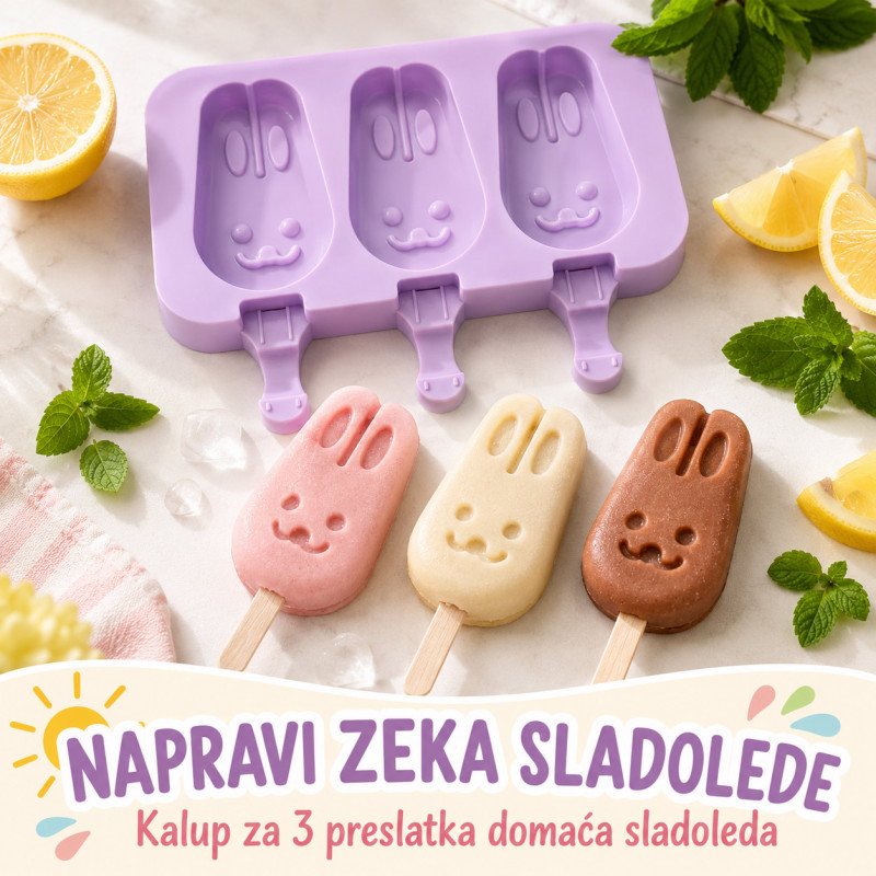 Napravite preslatke zeka sladolede kod kuće + POKLON 50 štapića