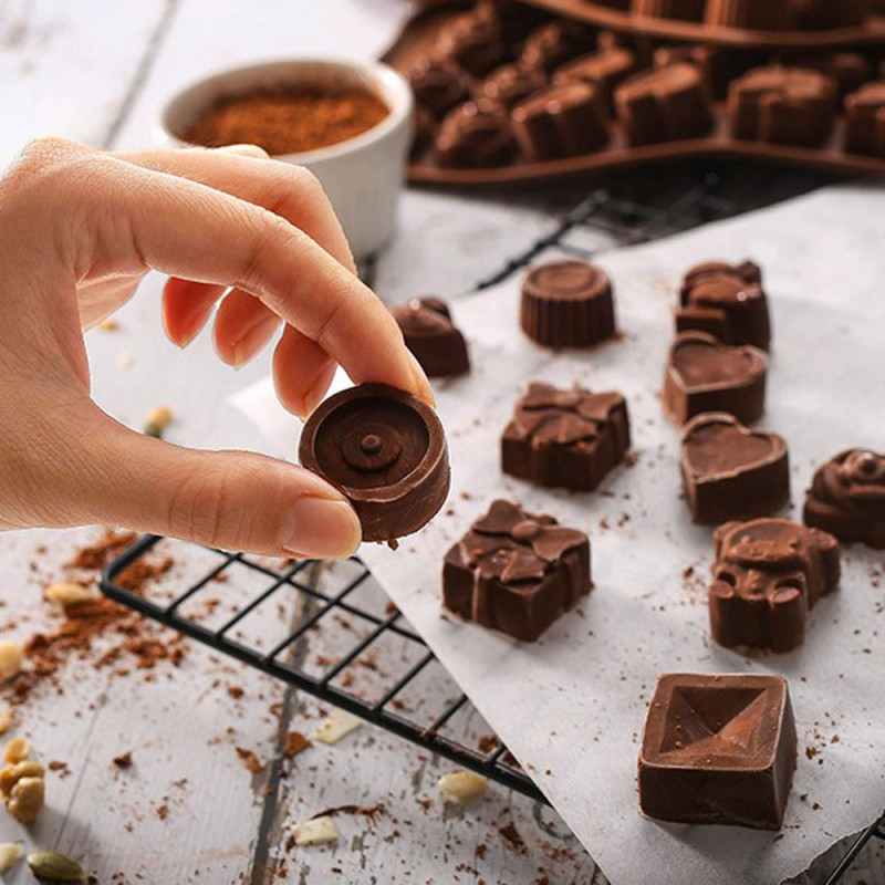 3D Chocolate Bombons - Silikonski kalup za pravljenje bombonjera 