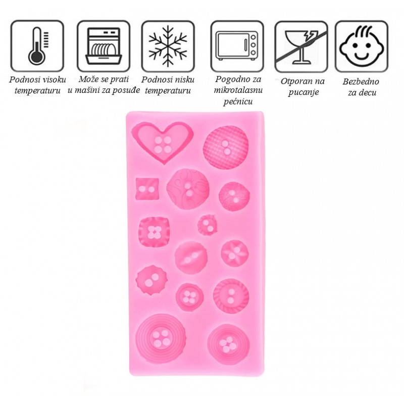 Button mold - Modle sa motivima dugmića i srca