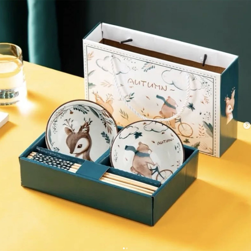 Holiday Feeling - Set od 2 keramičke činije u prazničnom dezenu