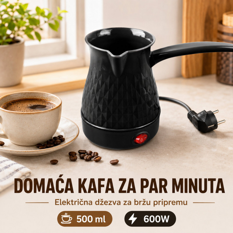 Kuvalo za brzu domaću kafu – Električna džezva - bez čekanja i kuvanja na ringli