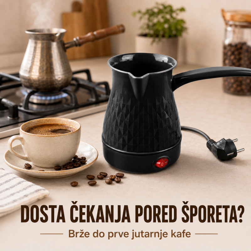 Kuvalo za brzu domaću kafu – Električna džezva - bez čekanja i kuvanja na ringli