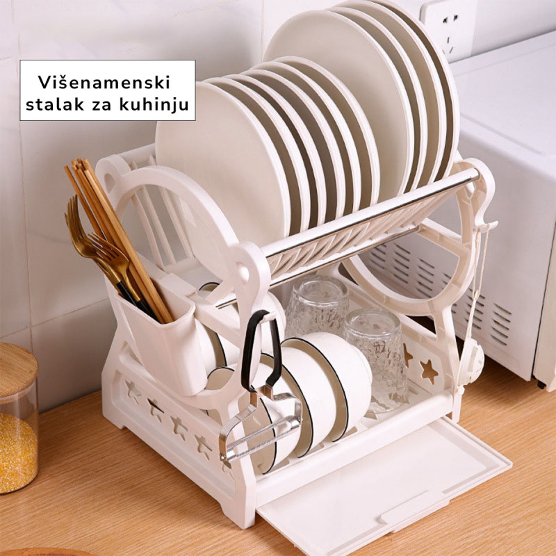 Višenamenski stalak za kuhinjsko posuđe – organizacija i red