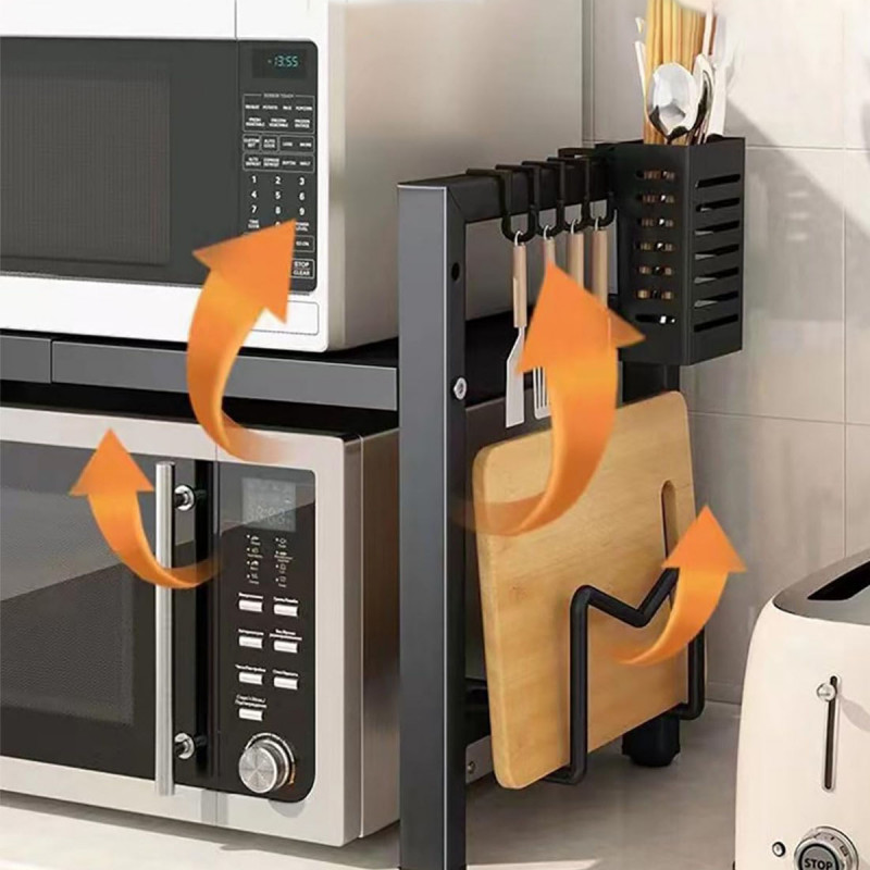 Praktični sklopivi stalak za mikrotalasnu i posuđe