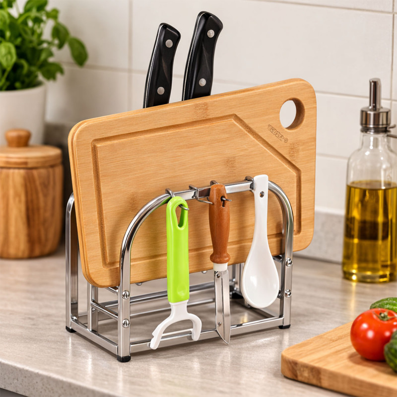 Kompaktni kuhinjski organizer za noževe i dasku