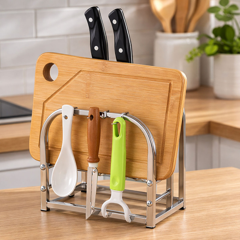 Kompaktni kuhinjski organizer za noževe i dasku