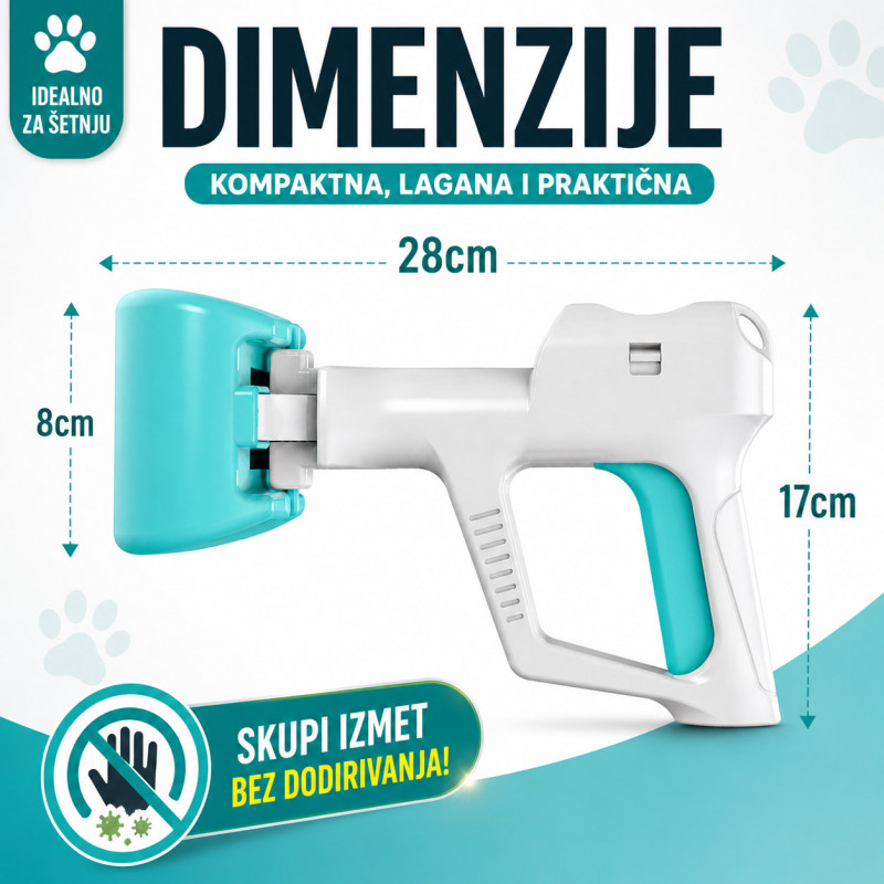 Pet Pooper lopatica za izmet – bez dodirivanja i nereda