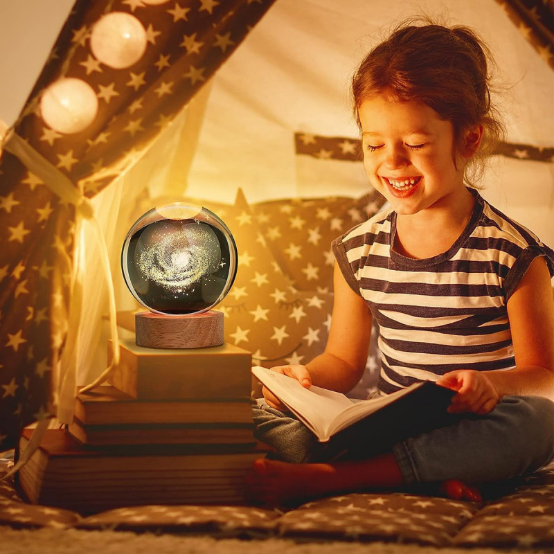 3D Galaxy Ball - Lampa u obliku kristalne kugle