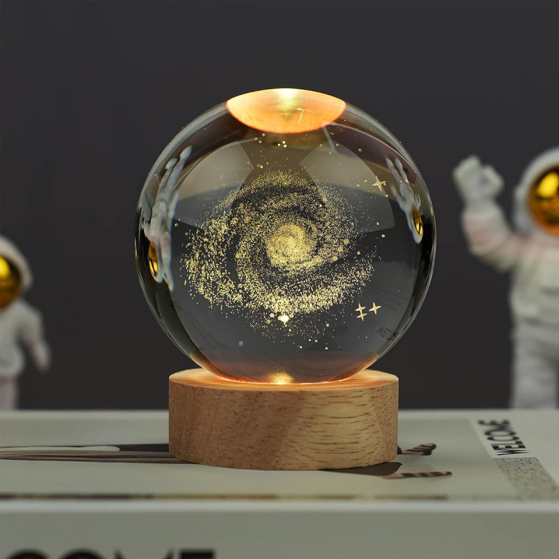 3D Galaxy Ball - Lampa u obliku kristalne kugle