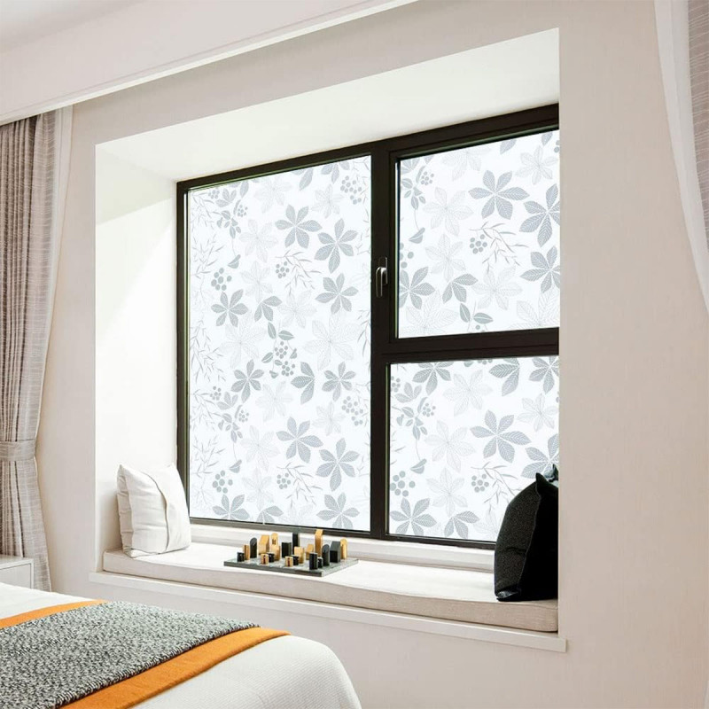 Window Film 40CM X 100CM - Folija za staklo sa dezenom LIŠĆA	