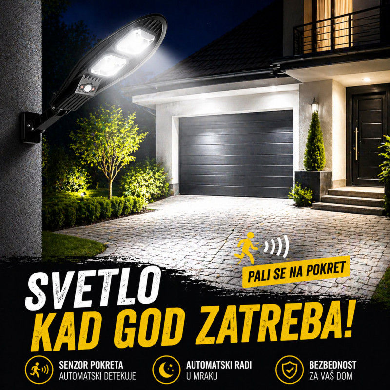 Solarni LED Reflektor - Osvetli dvorište bez kablova, majstora i računa za struju.