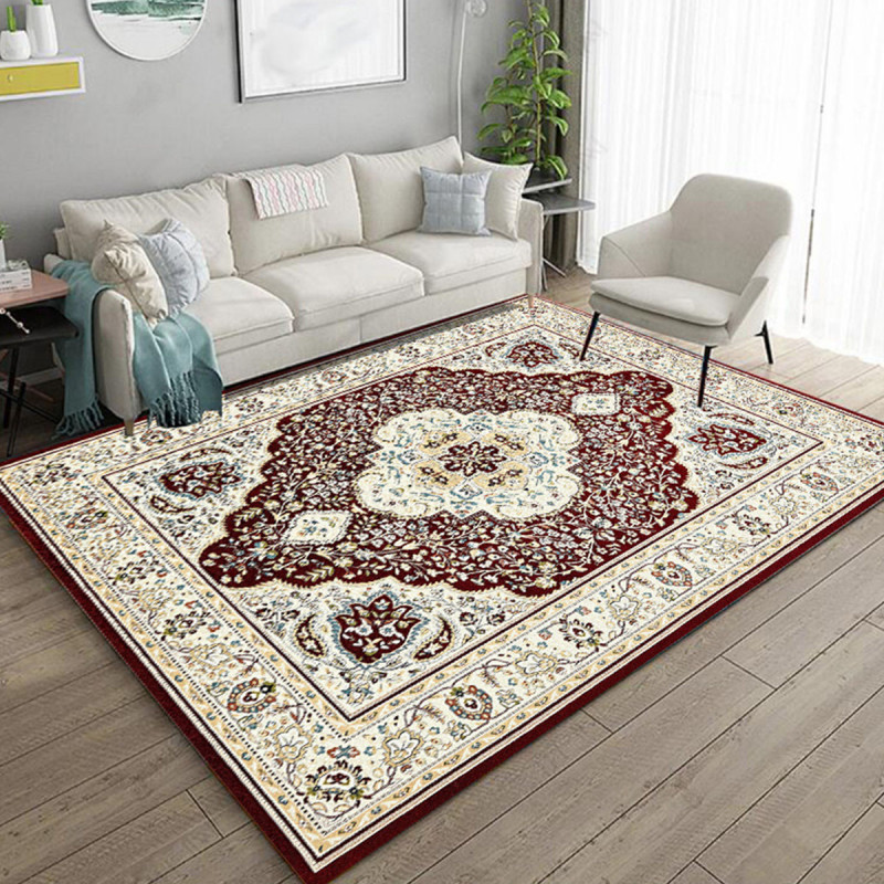 Retro tepih u persijskom stilu za dnevnu i spavaću sobu