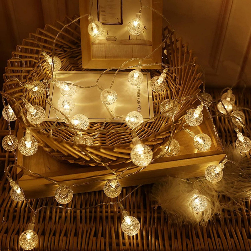 Bubbly Glow – Dekorativna lančana svetla u toplo beloj boji