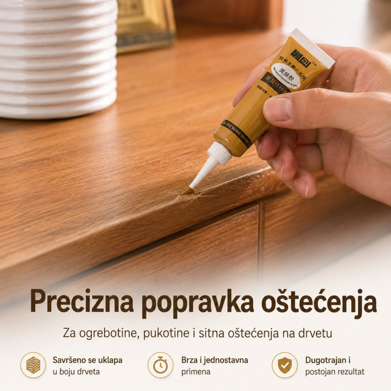 Korektor za popravku ogrebotina na nameštaju, parketu, vratima i drvetu