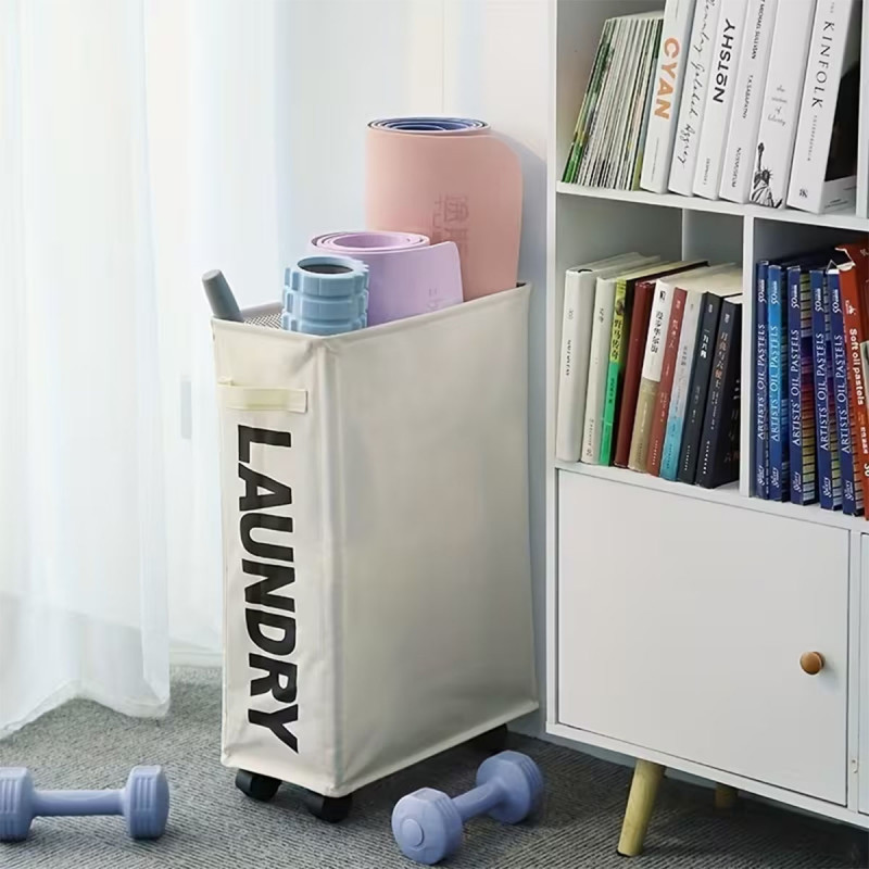 Uska korpa za veš sa točkićima