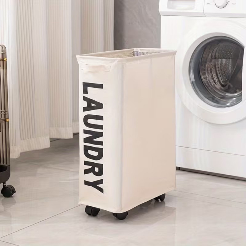 Uska korpa za veš sa točkićima