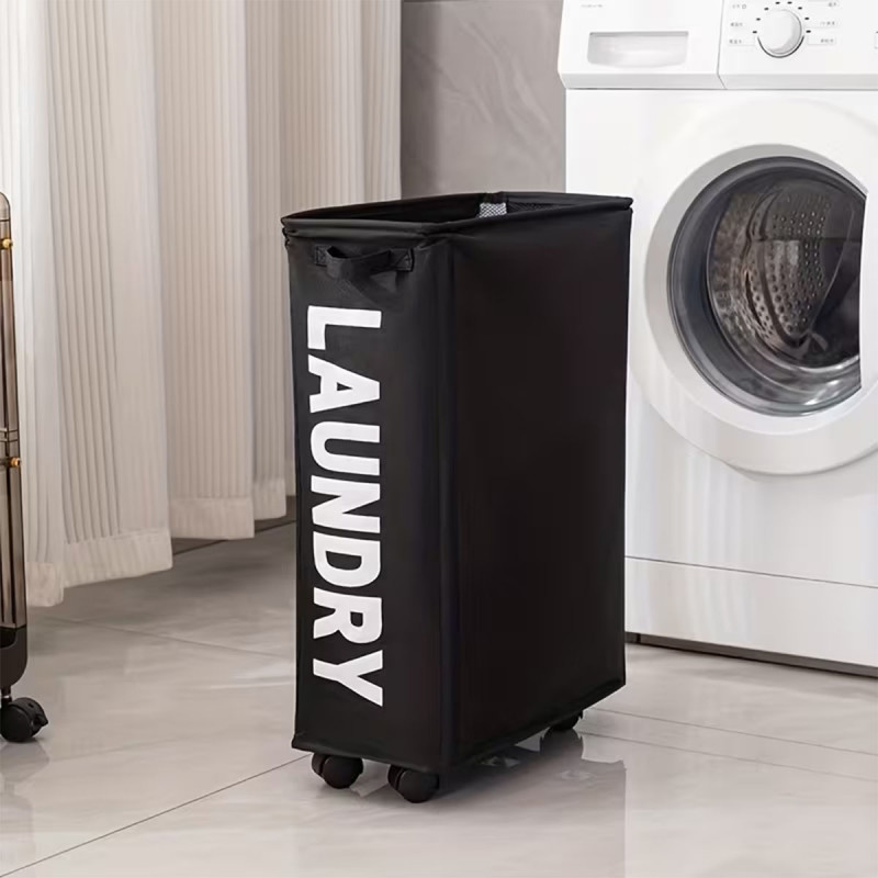 Uska korpa za veš sa točkićima