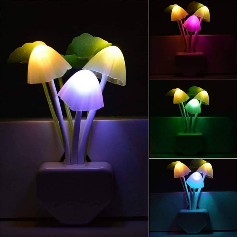 Svetlucave pečurke – Dekorativna lampa za utičnicu