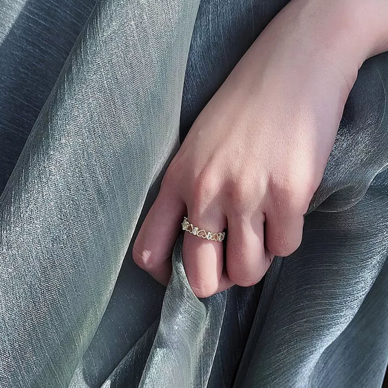Srcasti niz - podesivi elegantni prsten