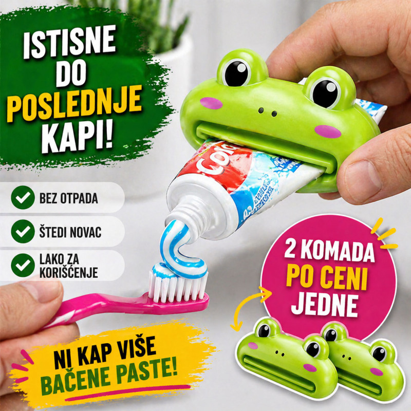 2 x ŽABICA Stiskalica koja cedi pastu do poslednje kapi - 2 komada po ceni jedne