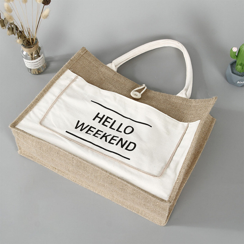 Hello Weekend  - torba od pamuka i lana