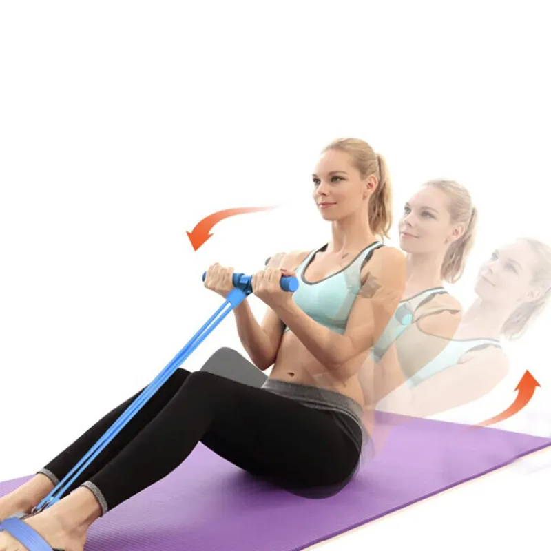Latex traka sa pedalama za jogu, istezanje i vežbanje 