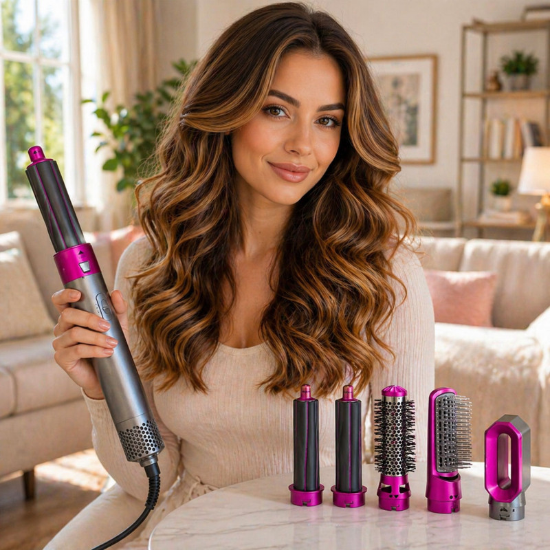 Air Styler 5u1 fen sa nastavcima - Frizura kao iz salona za 5 minuta kod kuće