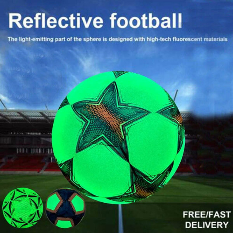 Glow in the Dark Football - Fudbalska lopta sa reflektujućim efektom