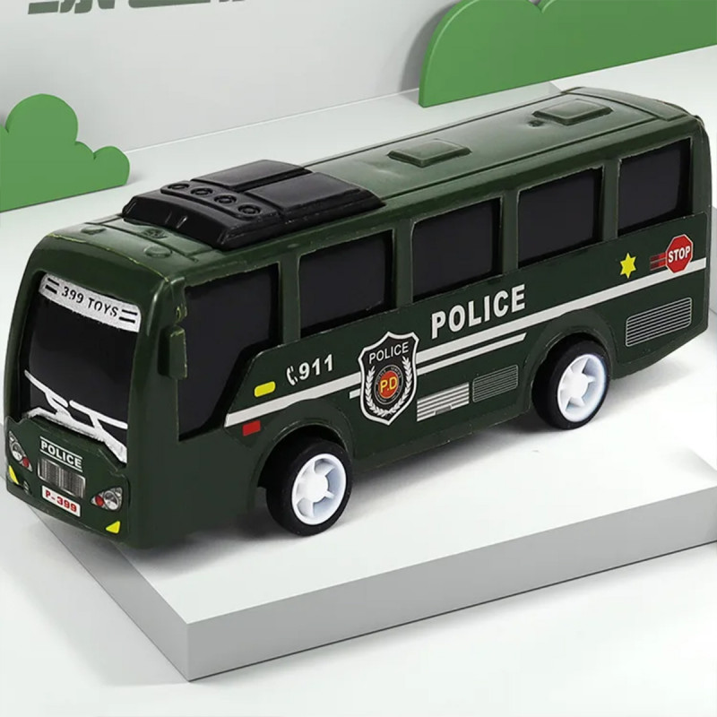 Bus Toy - Igračka mini autobus sa mehanizmom povlačenja