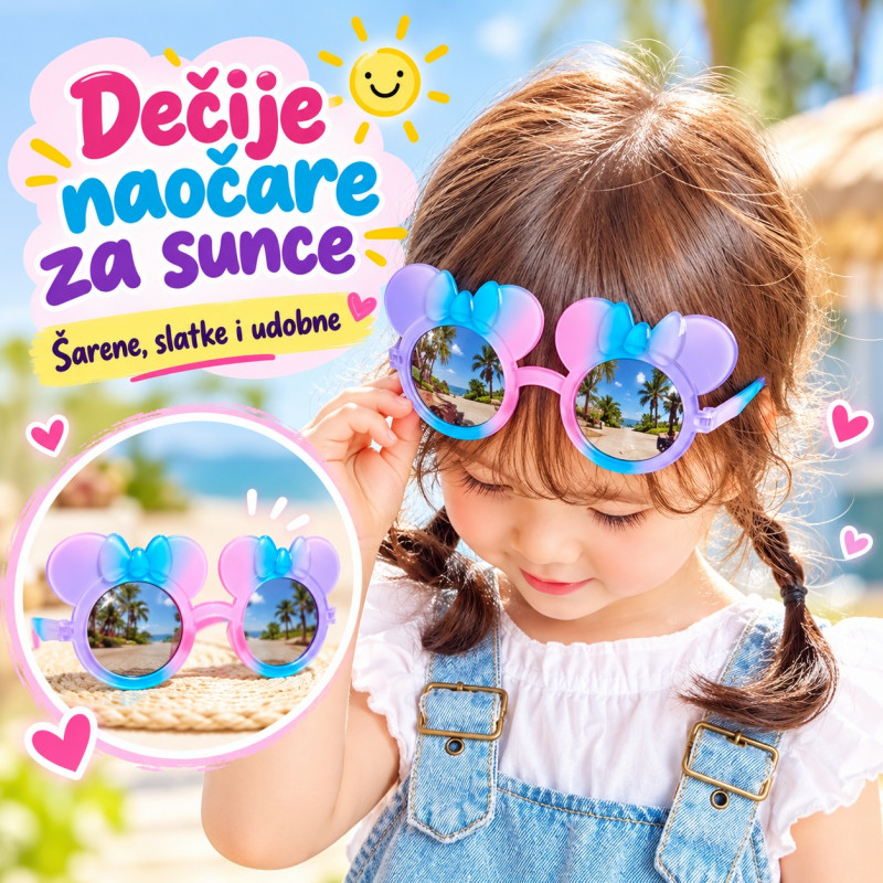 Minnie sunglasses - Dečije naočare za sunce sa Mini Maus okvirom