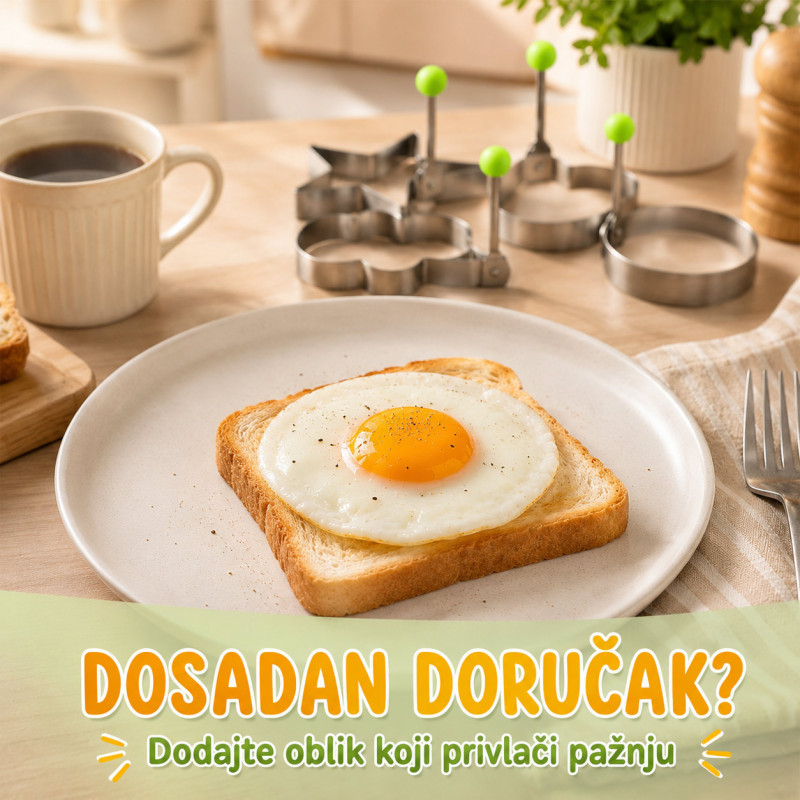 Kreativne modle za jaja – doručak u obliku srca, zvezde i cveta